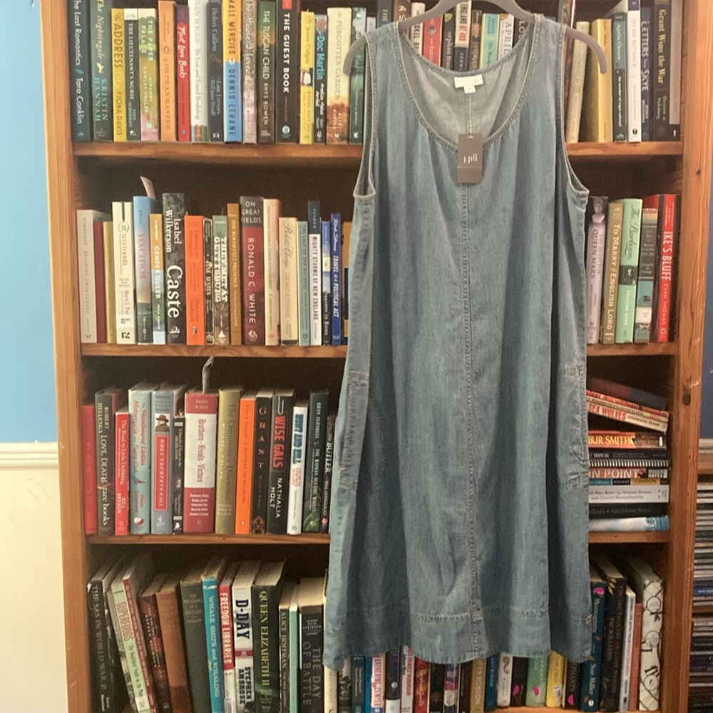 NEW! J. Jill Denim tencel linen denim dress
